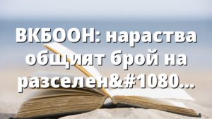 ВКБООН: нараства общият брой на разселените по света