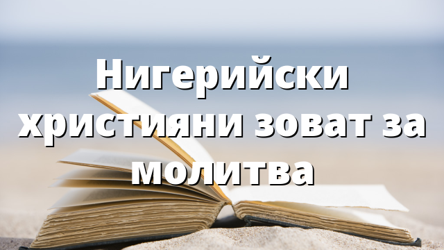 Нигерийски християни зоват за молитва